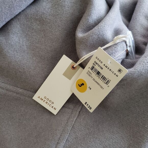 Good American Dusty Quarry Solid Oversized Shacket Women's Size 7/8 - Picture 16 of 16